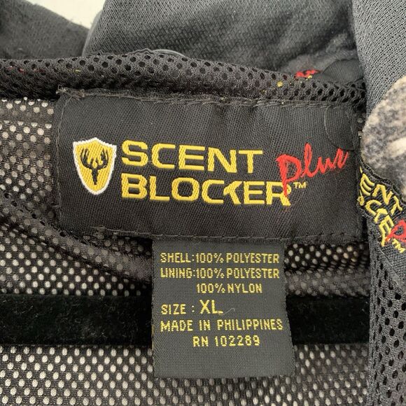 Scent Blocker Plus Men’s XL Hunting Coat Jacket Ultralight Camo Zip Pockets - Picture 9 of 9